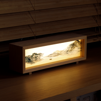 Lampe de table artistique 3D créative, lampe de bureau LED rechargeable par USB, gradation progressive, décoration d'intérieur, veilleuse