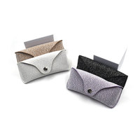 Sac de lunettes de soleil en tissu maillé de haute qualité avec fermeture à bouton pour le stockage de lunettes
