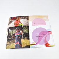 Impression personnalisée de livres pour enfants, livre d'histoires à couverture souple avec reliure à point de selle, laminage brillant