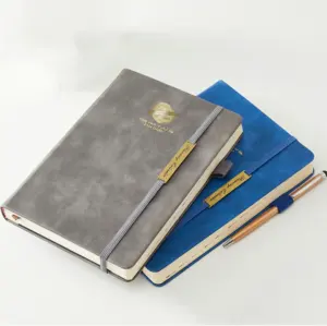 China custom hardcover undated daily weekly monthly budget financial leather journal a4 supplier