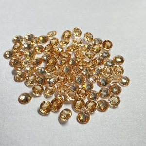 กวางสี หวู่โจว ขายส่งพลอยคิวบิกเซอร์โคเนียทรงแบนแบบโรสคัท สีแชมเปญ ขนาด 2 มม. 2.5 มม. 3 มม. - Product Image 2