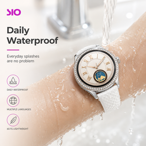 Smartwatch Business Rotondo 44mm con Ampio Quadrante, Chiamate, Monitoraggio Frequenza Cardiaca, Compatibile <span class=keywords><strong>iOS</strong></span>, Ricarica Magnetica, Vendita all'Ingrosso - Product Image 1
