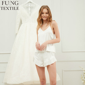 Fung 6016 Set <span class=keywords><strong>di</strong></span> Pigiama <span class=keywords><strong>di</strong></span> Lusso in Raso Primavera/Estate con Canottiera e Pantaloni a Vita Elastica Regalo per <span class=keywords><strong>San</strong></span> <span class=keywords><strong>Valentino</strong></span> 2021 - Product Image 3