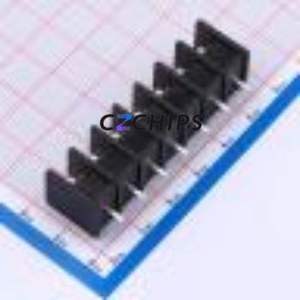 DBT30C-7.62-7P-BK-P Barrier Terminal Block Through hole Component (THT),P=7.62mm Connector Two Sides 7.62mm 1x7P Straight Pin - Product Image 2