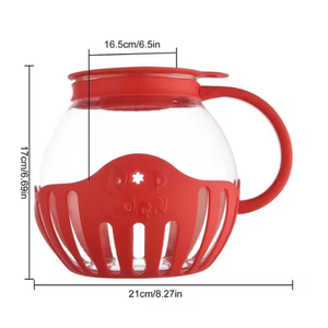 Household Reusable High Boron Glass Microwave <strong>Popcorn</strong> <strong>Maker</strong> Pot Portable Microwave <strong>Popcorn</strong> Machine Homemade <strong>Popcorn</strong> Popper - Product Image 4