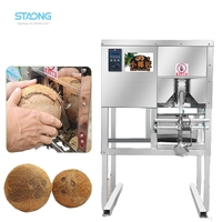 Machine semi-automatique pour l'élimination des coques de noix de coco, le décorticage et le pelage des noix dures