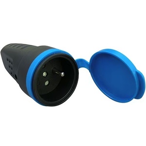 2025 IP44 16A 250V 2P + E 2pin cao su Schuko pháp cắm và ổ cắm nóng công nghiệp sử dụng 2P + E 2pin Đèn chủ sở hữu & cơ sở - Product Image 1