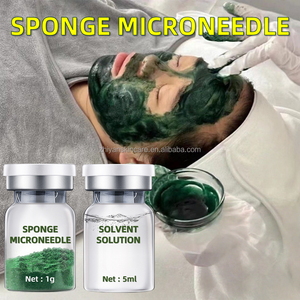 Bubuk Lyophilized pemutih Microneedle, spons ganggang jarum tulang hijau biologi untuk wajah jerawat & kulit bintik pengupas - Product Image 2