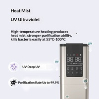 Nouveau Purificateur Humidificateur Colonne à Brume Chaude 13L Grande Capacité, Ultrasonique Silencieux, Faible Bruit, Écran Intelligent, AC
