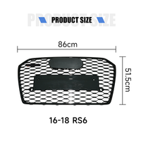 Grille avant RS6 pour Audi A6 2016-2018, vente flash en ligne