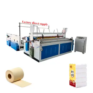 Fuyuan toilet paper rewinding machine price toilet paper packaging machine 4 tons per day