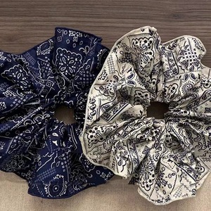 Scrunchie en tissu vintage, grande taille, style bohème, antidérapant, confortable, pour femmes - Product Image 5