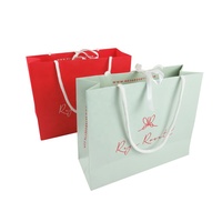 Sac à provisions en papier kraft imprimé avec logo personnalisé de luxe, sac à provisions avec poignée, emballage de sacs cadeaux