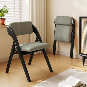 Chaise pliable en bois massif, chaise avec dossier, chaise de salon de manucure, chaise de bureau, chaise de conférence, chaise de beauté pliable - Product Image 6
