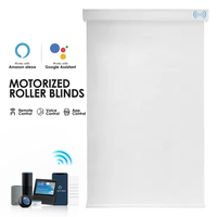 Persianas Enrollables Motorizadas Inteligentes, Persianas Eléctricas Wifi, Control Remoto por Aplicación, Asistente de Voz Compatible con Alexa y Google, Tamaño Personalizado