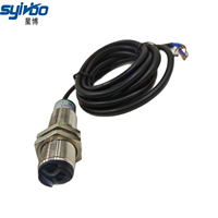 Sensor Fotoelektrik Retro-reflektif Syivbo E18-R2NA M18 Jangkauan Maks 2m DC10-30V NPN NO IP67