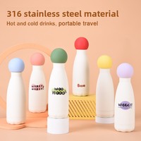 Nouvelle tasse isotherme en acier inoxydable 316 de 350 ml, design créatif en forme de boule de bowling, portable, pour étudiants, enfants, sports de plein air