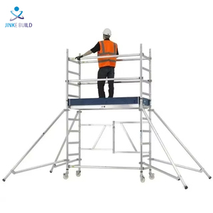 Échafaudages légers de tour mobile de H-Frame Design industriel fortement stable pour des échafaudages en aluminium de construction de bâtiments - Product Image 2