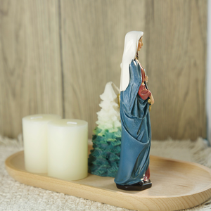 Statue Religiose Cattoliche in Resina Fatima Vergine Maria Ornamenti Religiosi Fatti a Mano Madonna da Cucina - Product Image 4