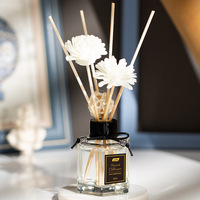 Diffuseur de parfum en verre de luxe personnalisé en gros, 50 ml, huile essentielle, aromathérapie, parfum d'intérieur avec boîte cadeau, logo personnalisé, utilisation 6 mois