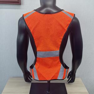 Gilet di sicurezza ad alta visibilità gilet <span class=keywords><strong>giacca</strong></span> a rete riflettente per gli sport all'aria aperta per il ciclismo <span class=keywords><strong>e</strong></span> la corsa - Product Image 3