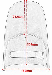 Protector de Guardabarros Delantero para <span class=keywords><strong>Honda</strong></span> NX400 NX500 <span class=keywords><strong>CB500X</strong></span> 2022-2024, Extensión de Guardabarros, Protector de Salpicaduras, Accesorios - Product Image 5