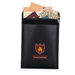 CUSTOM Waterproof and Fireproof <b>Document</b> <b>Bag</b> for Office School Home Use for Secure Filing and Storage - Product Image 1