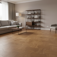 Parquet stratifié en bois d'ingénierie ABCD imperméable, écologique et personnalisé, épaisseur 12 mm, style parquet massif