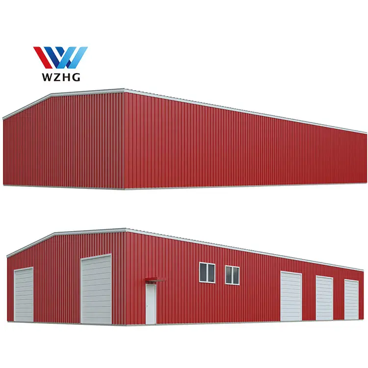 50x100 פלדה בניין WZH מוסך מחסן מתכת בניין מחסן לשפוך ערכת אסם