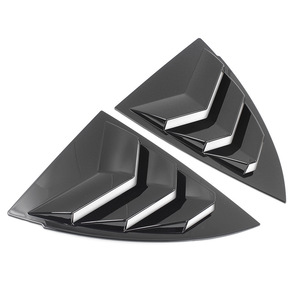 Tesla Model Y Side <b>Window</b> <b>Shade</b> Glossy Black Carbon Texture 14.4 In PVC Sunshade for Rear Quarter <b>Window</b> - Product Image 2