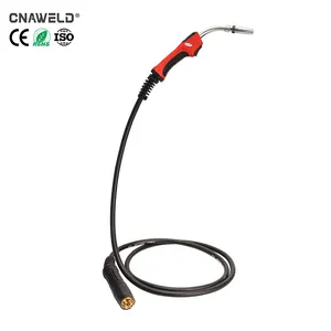 2023 MB24 CE Certificate 3M 4M 5M Euro 250Amp Gas Cooled CO2 24KD MIG Welding Torch With Euro Adaptor