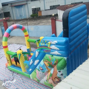 Inflables de Oriente, <span class=keywords><strong>Tobogán</strong></span> de parque Safari inflable personalizado popular caliente, <span class=keywords><strong>tobogán</strong></span> de parque zoológico inflable de bosque salvaje con arco - Product Image 2
