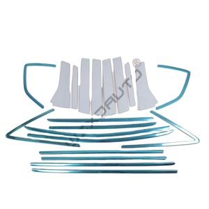 WZXD Car Steel <b>Window</b> Frame Sill Molding Strip Protective <b>Cover</b> Tim for Fit 2014 2015 - Product Image 1