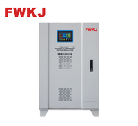 Régulateur de tension automatique à compensation AC 100 KVA SBW, 3 phases, 380 V, stabilisateur de moteur servo industriel haute puissance FWKJ