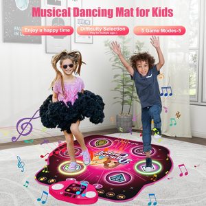 <span class=keywords><strong>Tapis</strong></span> <span class=keywords><strong>de</strong></span> <span class=keywords><strong>danse</strong></span> Bluetooth pour filles avec six lumières LED en forme <span class=keywords><strong>de</strong></span> pierres précieuses et des rythmes amusants, jeu musical interactif pour enfants, amusement en intérieur - Product Image 5
