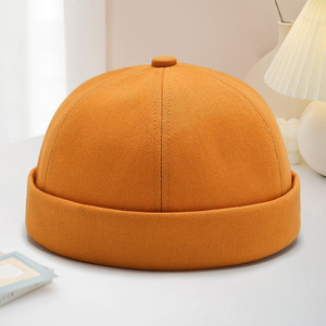 Melon Shaped Hat Unisex Solid Color Foldable Breathable Warm Windproof Four Seasons Adult Ivy Hat - Product Image 1
