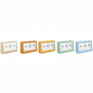 Sveglia Retrò Beige con Timer, Display Analogico Luminova, Movimento Elettronico con Calendario Triangolare per Camere da Letto e Uffici - Product Image 1