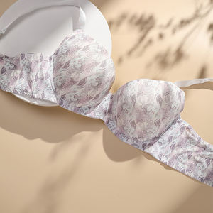 Sharicca-Sujetador con estampado púrpura para mujer, ropa interior de talla grande, Bh, Biustonosz, <span class=keywords><strong>Playtex</strong></span>, Sutia - Product Image 5