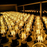 Ampoule globale claire Vintage Edison G80 G95 G125 Led Ampoule à filament