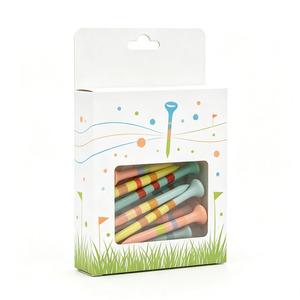 Boîte d'emballage en papier pour tee de golf, vente en gros d'usine, taille personnalisée, impression CMYK, pour présentoir de tees de golf - Product Image 6