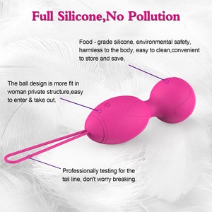 Giocattoli sessuali per adulti in Silicone per uso alimentare per donne che stimolano le palle della Vagina <span class=keywords><strong>con</strong></span> <span class=keywords><strong>vibratore</strong></span> a pallina d'amore indossabile a distanza - Product Image 4