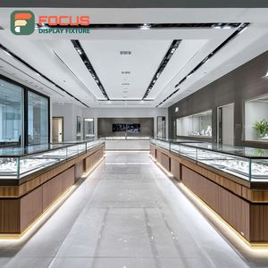 Modern Jewelry Retail Display System Metal <b>Frame</b> Brand Store Showcase Cabinet - Product Image 1
