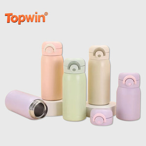 Fashion Stainless Steel <b>Thermos</b> Cup Cover Macaron Colors <b>Thermos</b> Cup Outdoor Bouncing Water <b>Bottle</b> Cups - Product Image 1