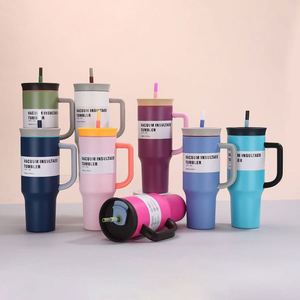 Cross-border New 40oz Fruit Cup 304 Stainless Steel <b>Double</b>-<b>wall</b> Vacuum Insulated Travel <b>Mug</b> Straw 6-12hr Thermal Cold Anti-Drop - Product Image 1