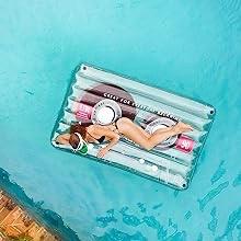 Retro Cassette Tape PVC <b>Inflatable</b> Pool <b>Float</b> Summer Beach Lounger for Adults - Product Image 6