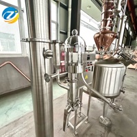 Équipement de distillation en pot SUS304/316L inoxydable à paroi unique OEM ZJ 500L pour whisky Gin encore