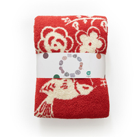 Nouveau Design Usine En Gros Donne Amis Cadeaux De Mariage 100% Couverture Tricotée En Fibre De Polyester OEKO-TEX JE