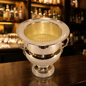 <b>Silver</b> Plated Brass Classic Durable <b>Ice</b> <b>Bucket</b> for Party - Product Image 1