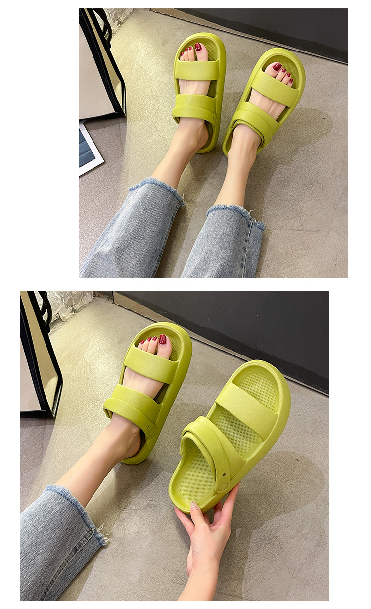 Platform Slides Slippers Home Sandals EVA Summer Men Women Casual Beach Shoes