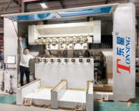Centre d'usinage CNC 5 axes horizontal industriel pour la fraisage et la gravure de grandes pièces en bois